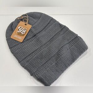 Yo Colorado Women's Drift Slouch Beanie Hat NWT Heather Grey Winter Ski Snow